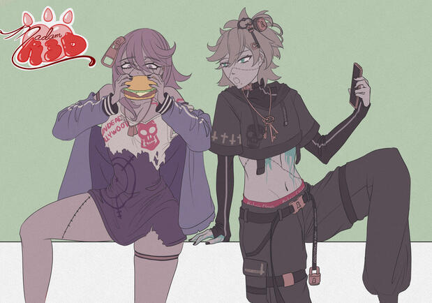 character flat coloring